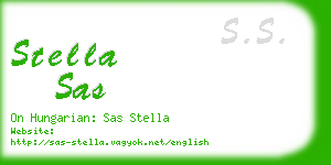 stella sas business card